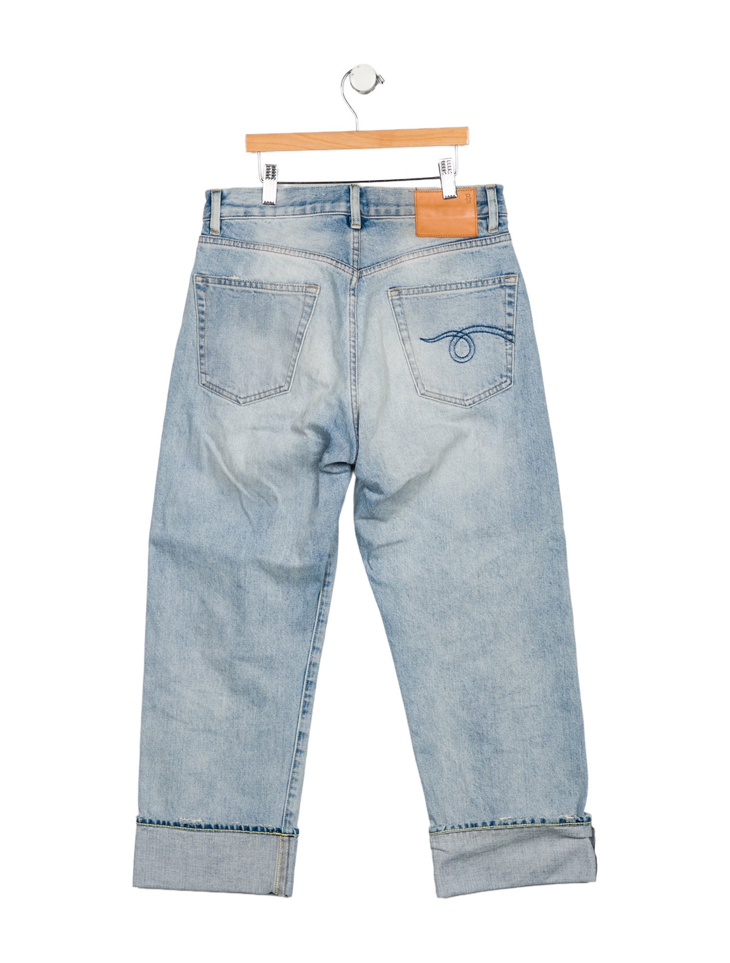 R13 High-Rise Wide Leg Jeans